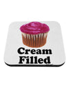 Cream Filled Pink Cupcake Design Coaster by TooLoud-Coasters-TooLoud-White-Davson Sales