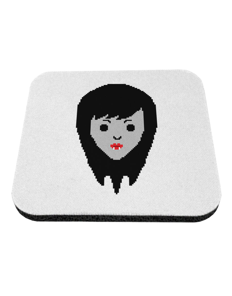 Cute Pixel Vampire Female Coaster-Coasters-TooLoud-White-Davson Sales