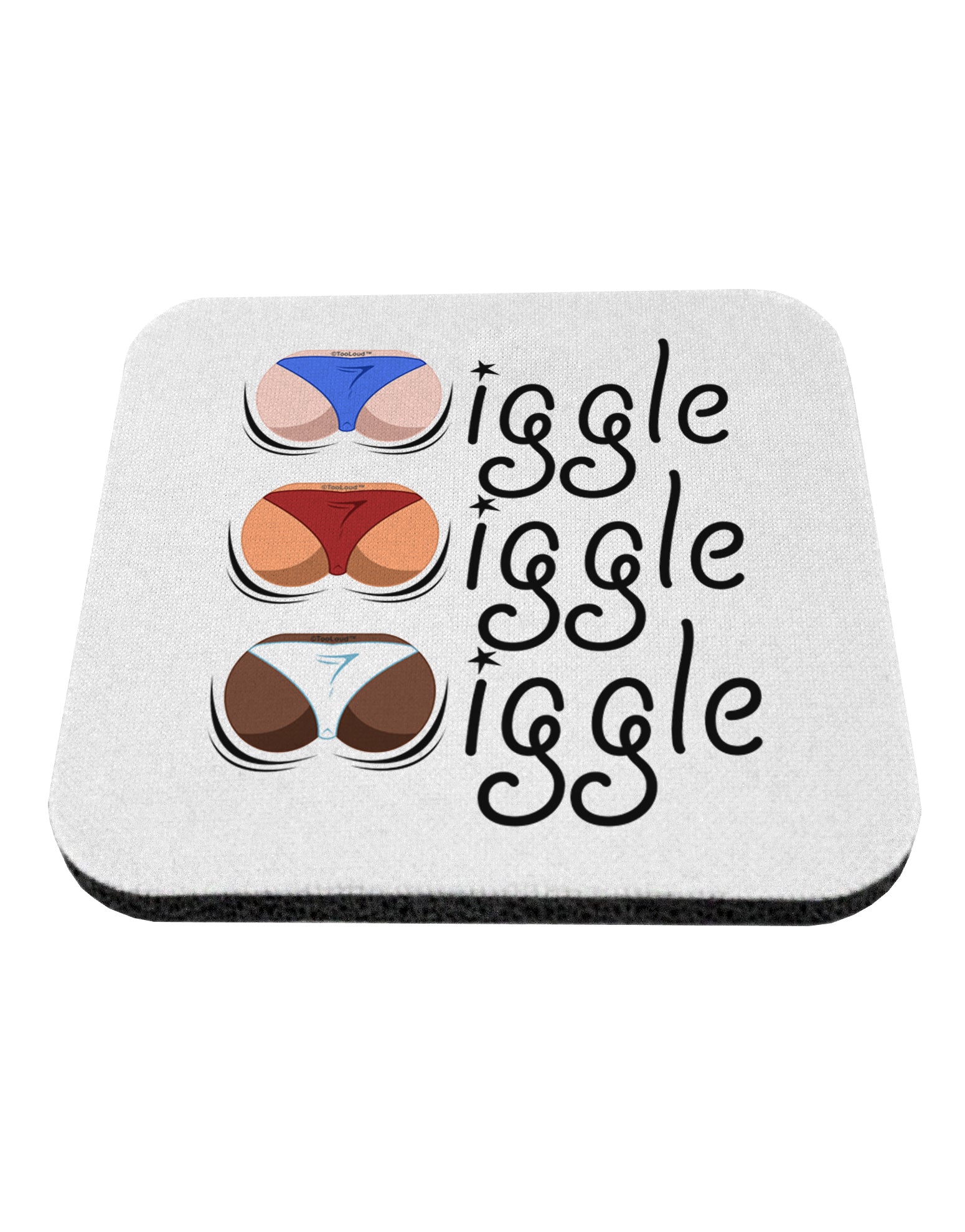 Wiggle Wiggle Wiggle - Twerk Color Coaster-Coasters-TooLoud-White-Davson Sales