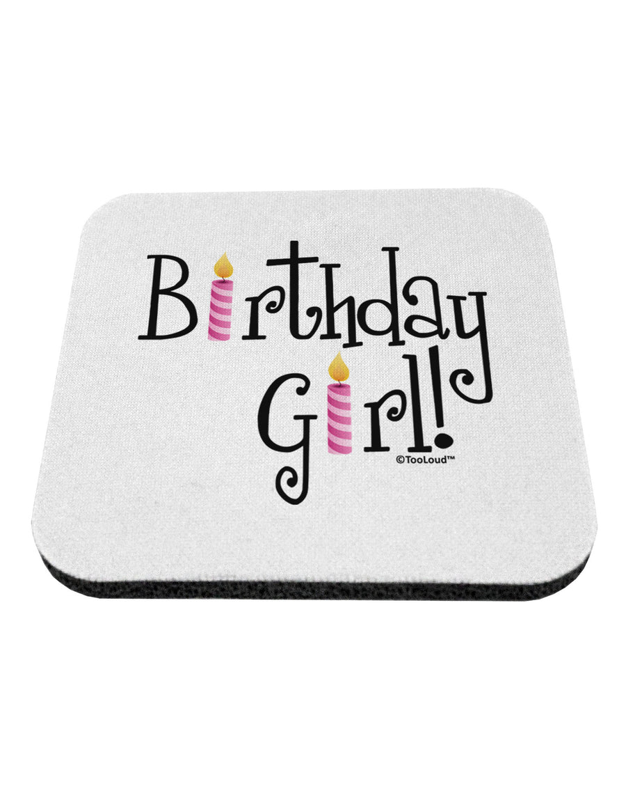 Birthday Girl - Birthday Candles Coaster by TooLoud-Coasters-TooLoud-White-Davson Sales