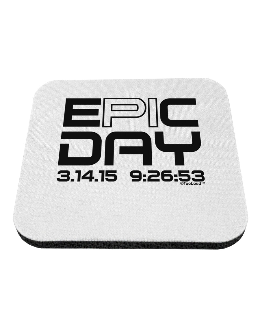 Epic Pi Day Text Design Coaster by TooLoud-Coasters-TooLoud-White-Davson Sales