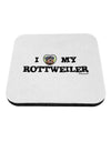 I Heart My Rottweiler Coaster by TooLoud-Coasters-TooLoud-White-Davson Sales