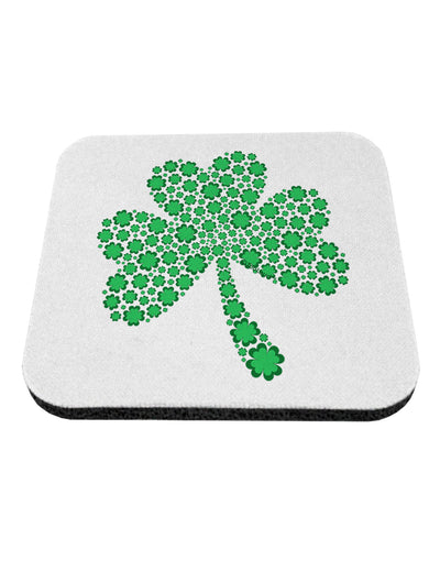 St. Patrick's Day Shamrock Design - Shamrocks Coaster by TooLoud-Coasters-TooLoud-White-Davson Sales