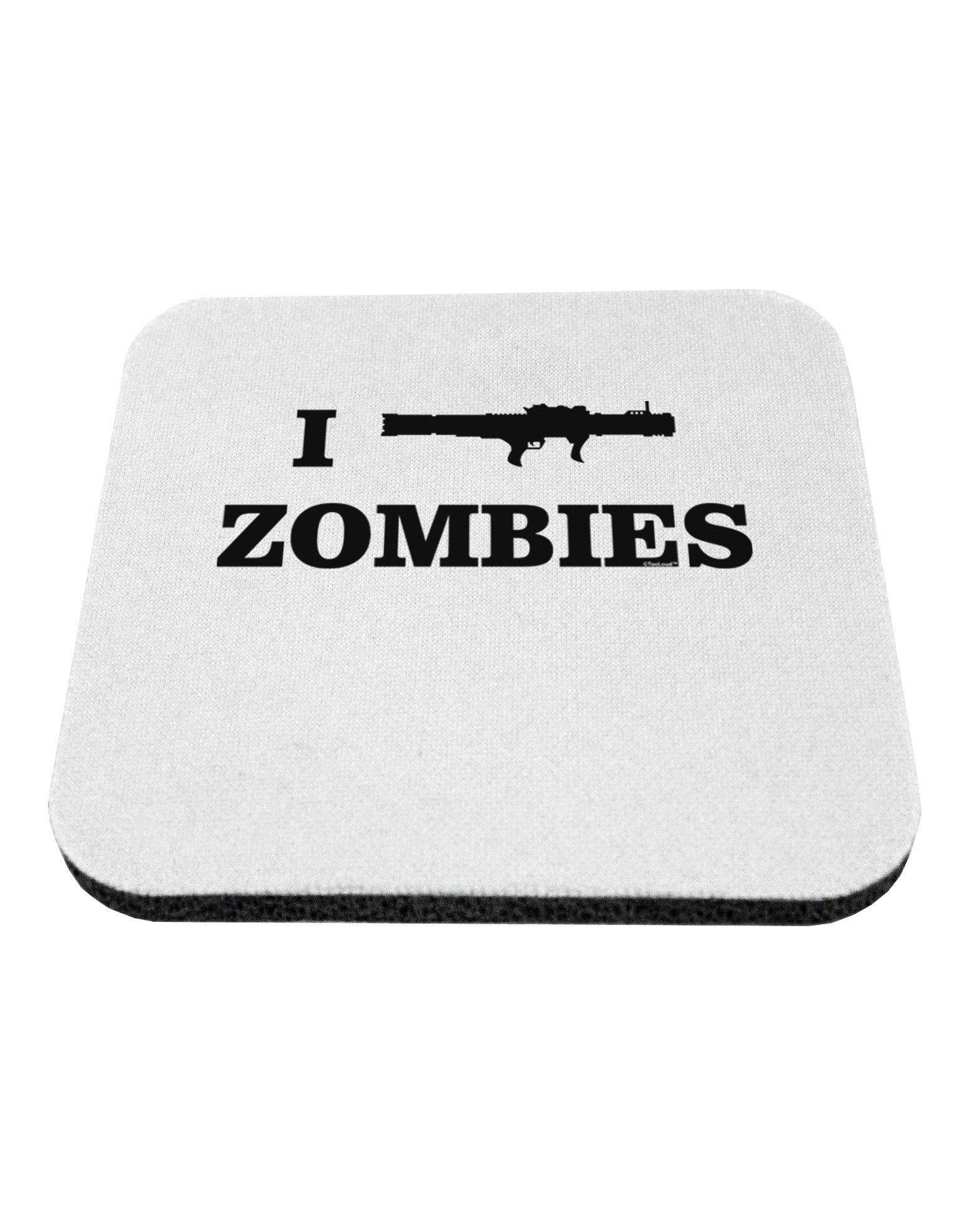 I Bazooka Zombies - Funny Apocalypse Coaster-Coasters-TooLoud-White-Davson Sales