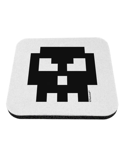 Retro 8-Bit Skull Coaster-Coasters-TooLoud-White-Davson Sales