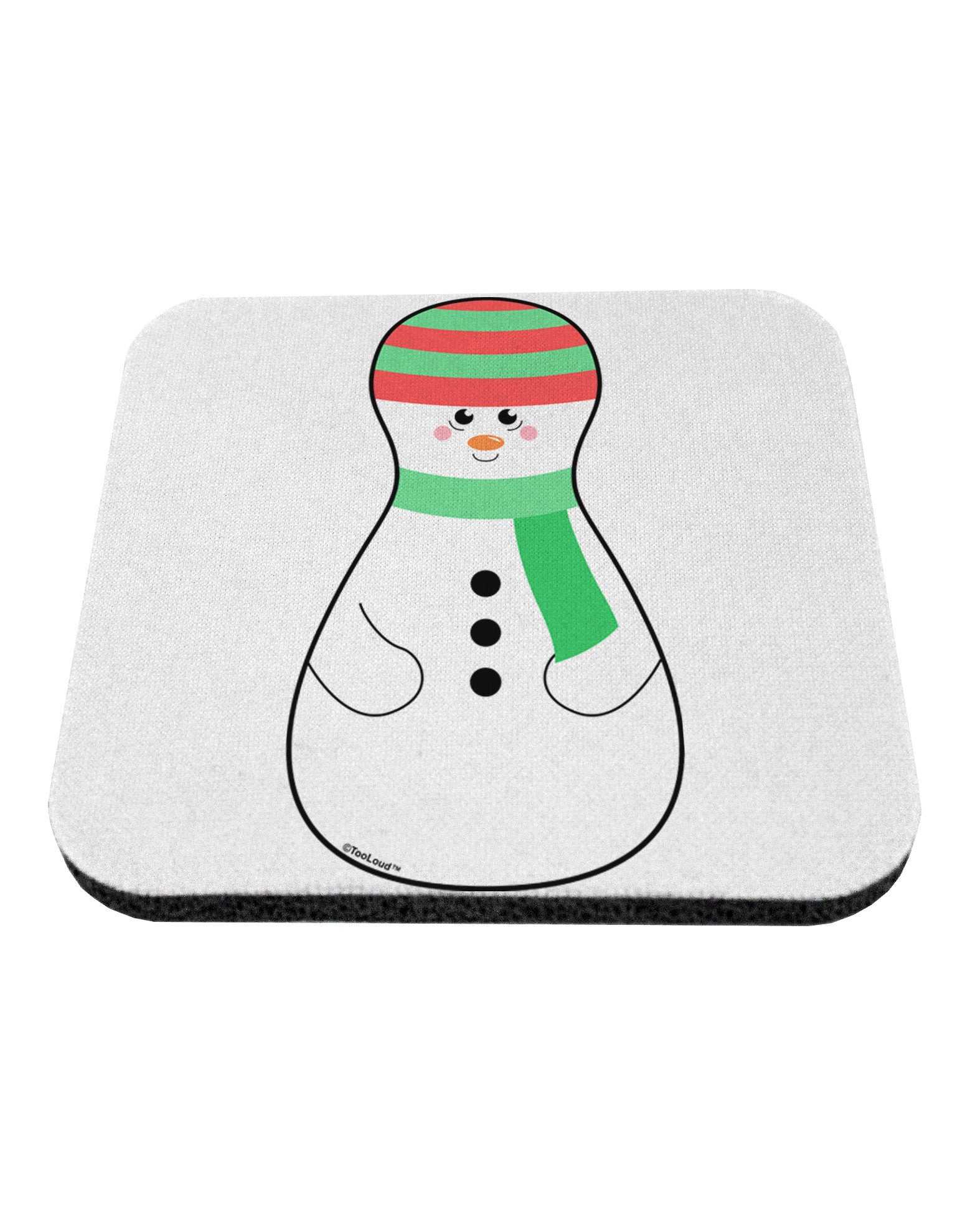 Cute Snowman Matryoshka Nesting Doll - Christmas Coaster-Coasters-TooLoud-White-Davson Sales