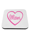 Mom Heart Design - Pink Coaster by TooLoud-Coasters-TooLoud-White-Davson Sales