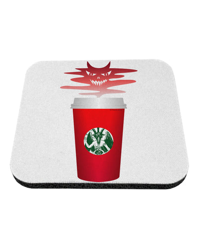 Red Cup Satan Coffee Coaster by TooLoud-TooLoud-1-Davson Sales