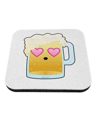 Cute Infatuated Beer Coaster by TooLoud-Coasters-TooLoud-White-Davson Sales