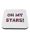 Oh My Stars Patriotic Design Coaster by TooLoud-Coasters-TooLoud-White-Davson Sales