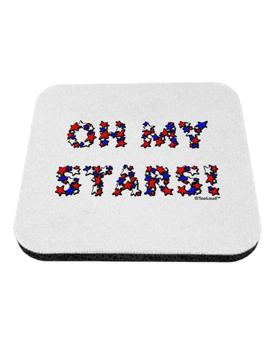 Oh My Stars Patriotic Design Coaster by TooLoud-Coasters-TooLoud-White-Davson Sales