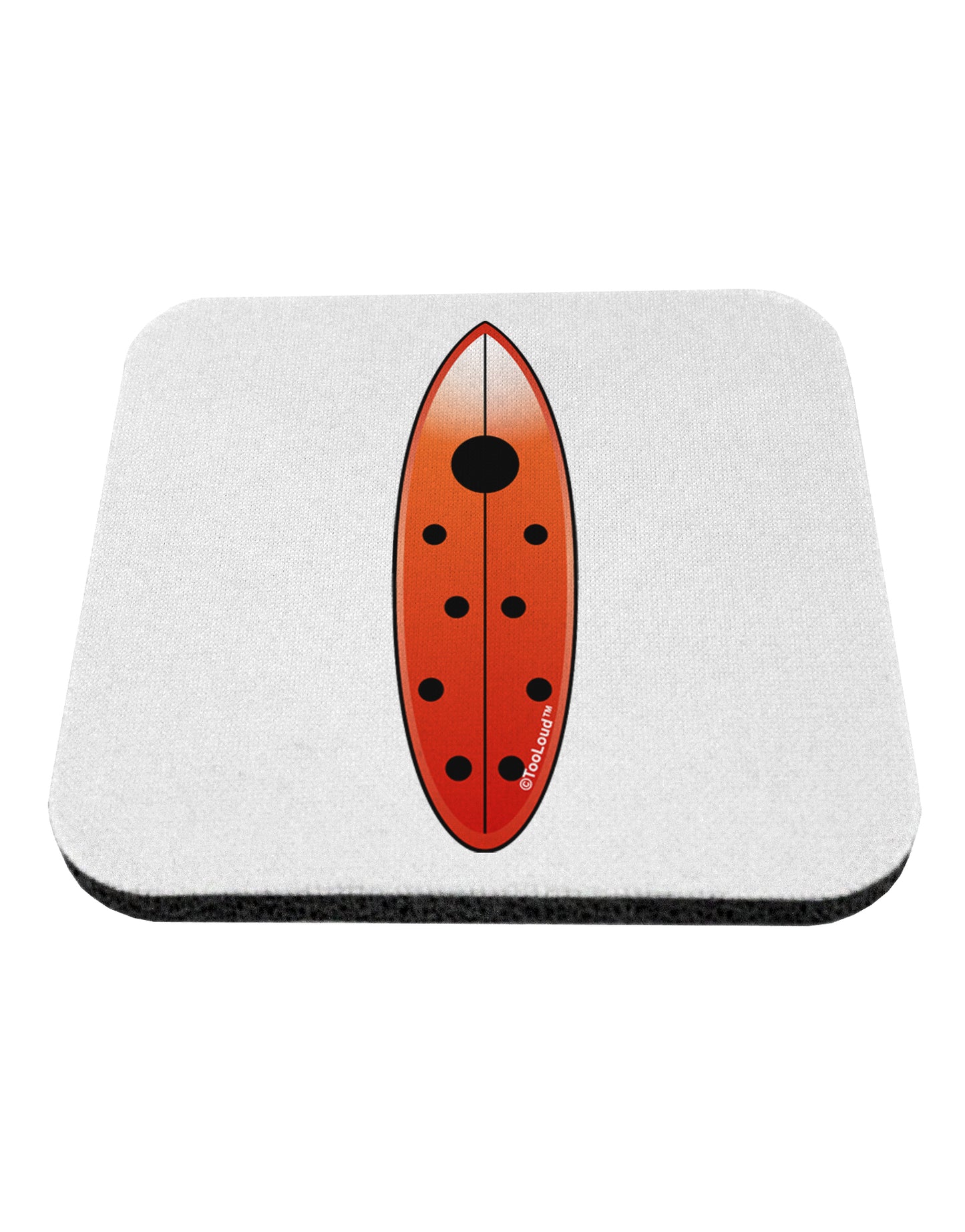 Ladybug Surfboard Coaster by TooLoud-Coasters-TooLoud-White-Davson Sales