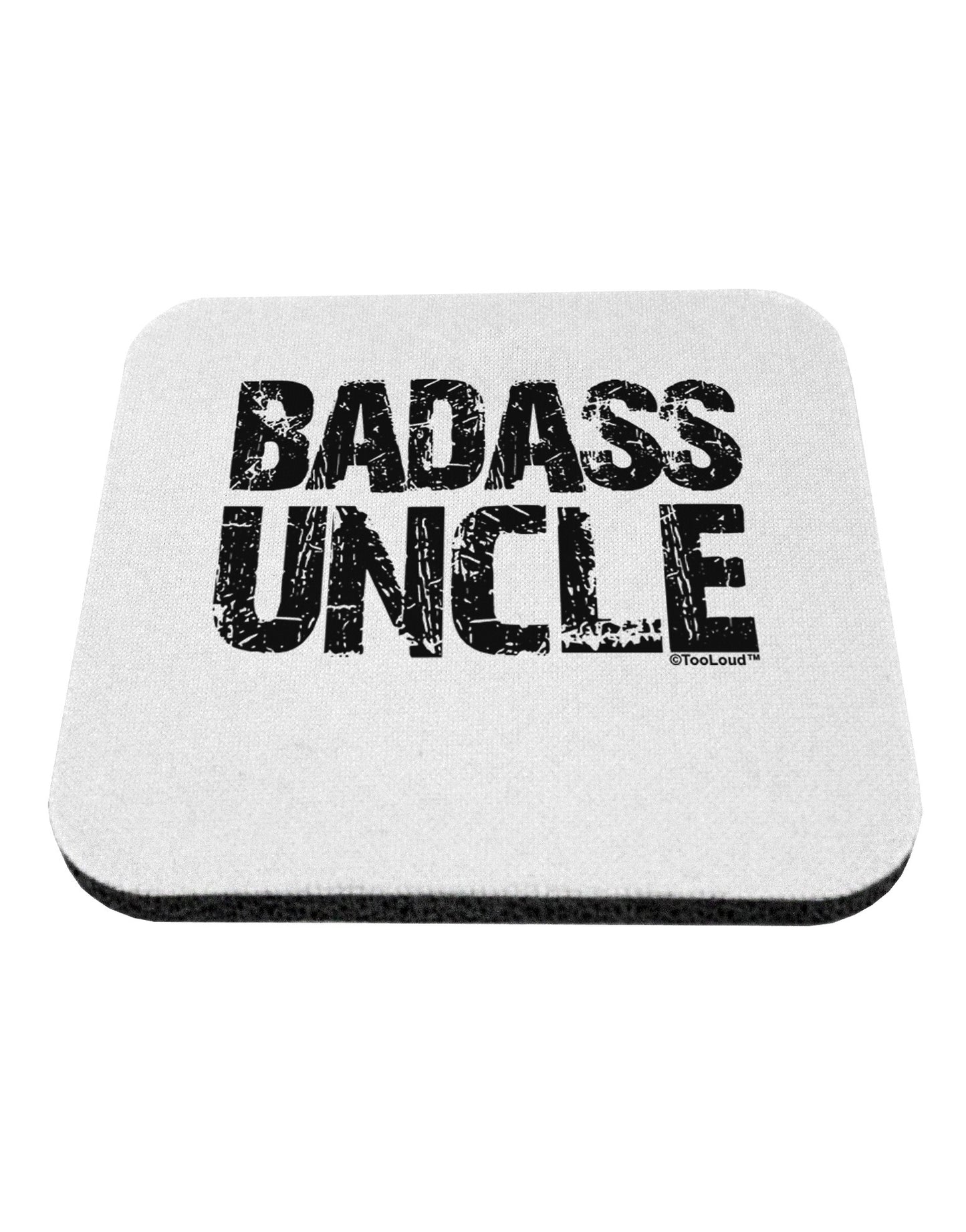 Badass Uncle Coaster by TooLoud-Coasters-TooLoud-White-Davson Sales
