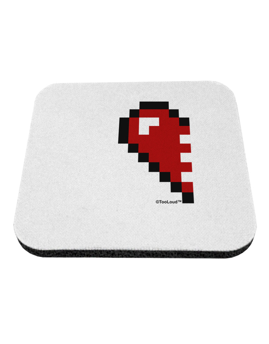 Couples Pixel Heart Design - Left Coaster by TooLoud-Coasters-TooLoud-White-Davson Sales