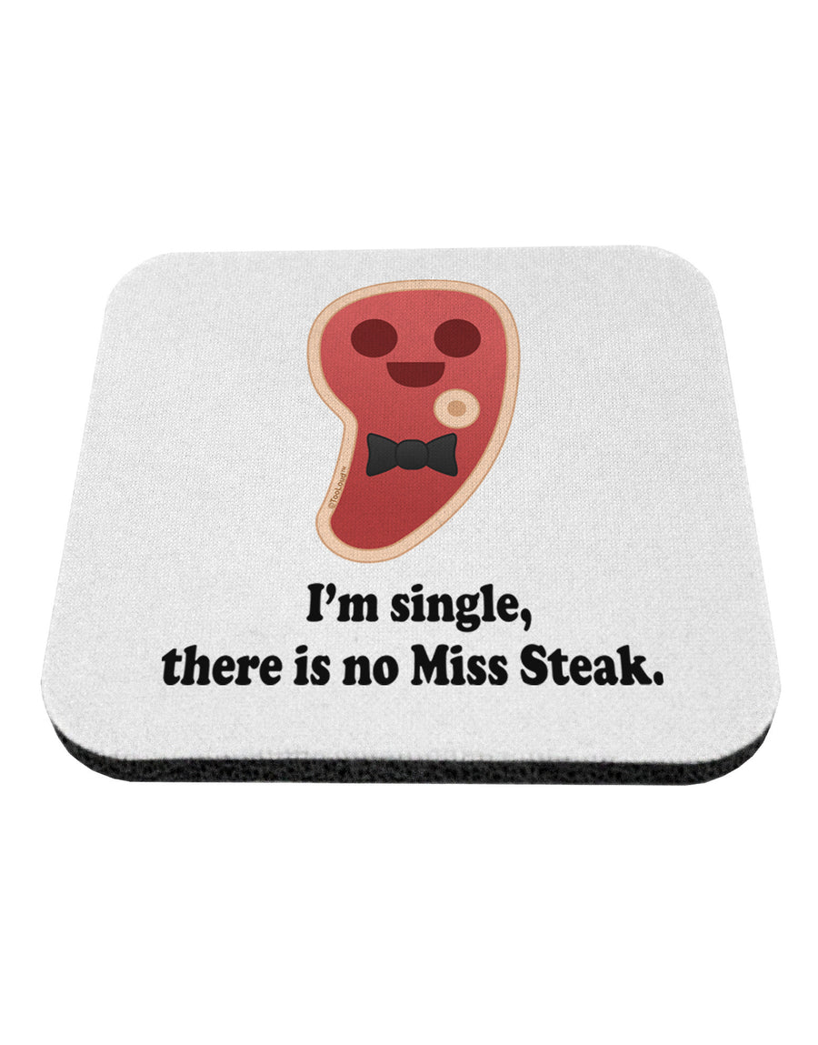 There Is No Miss Steak Coaster by TooLoud-Coasters-TooLoud-White-Davson Sales