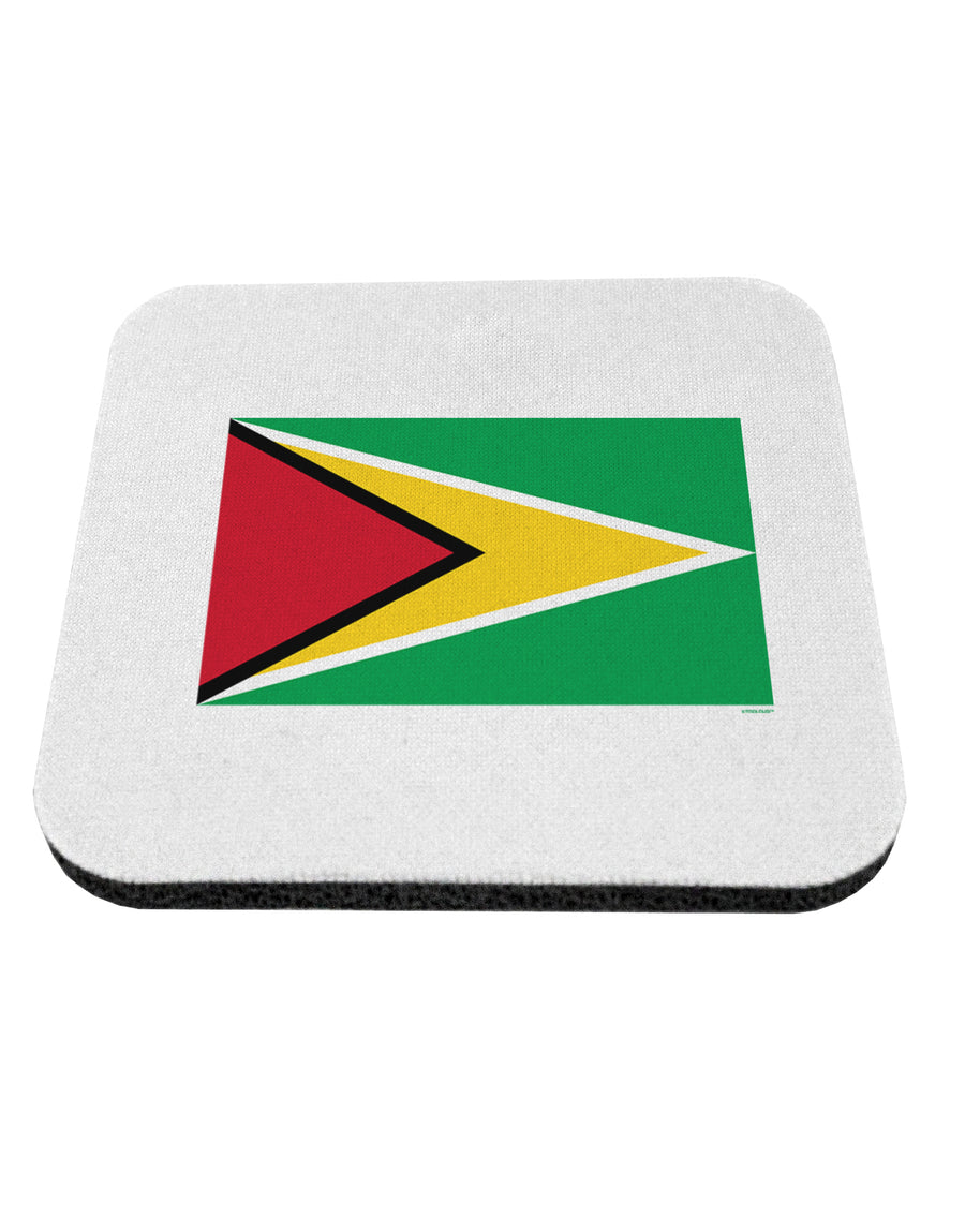 TooLoud Guyana Flag Coaster-Coasters-TooLoud-1 Piece-Davson Sales