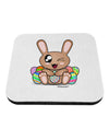 Cute Bunny with Eggs Coaster-Coasters-TooLoud-1-Davson Sales