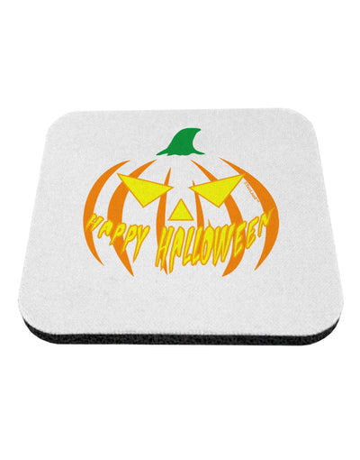 Happy Halloween Jack Yellow Coaster-Coasters-TooLoud-White-Davson Sales