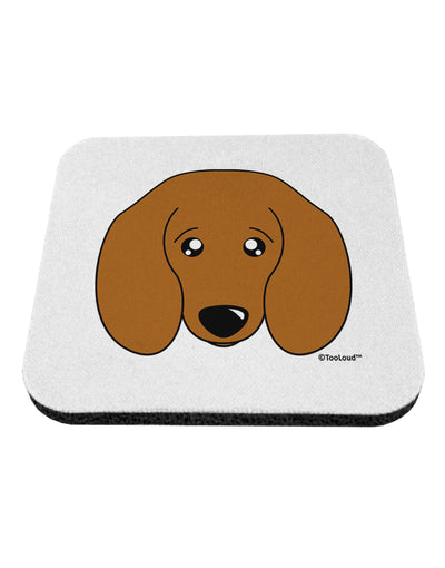 Cute Doxie Dachshund Dog Coaster by TooLoud-Coasters-TooLoud-White-Davson Sales