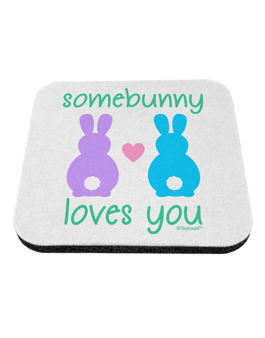 Somebunny Loves You Coaster by TooLoud-Coasters-TooLoud-White-Davson Sales