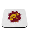 Jurassic Dinosaur Face Blood Splatter Coaster by TooLoud-Coasters-TooLoud-White-Davson Sales