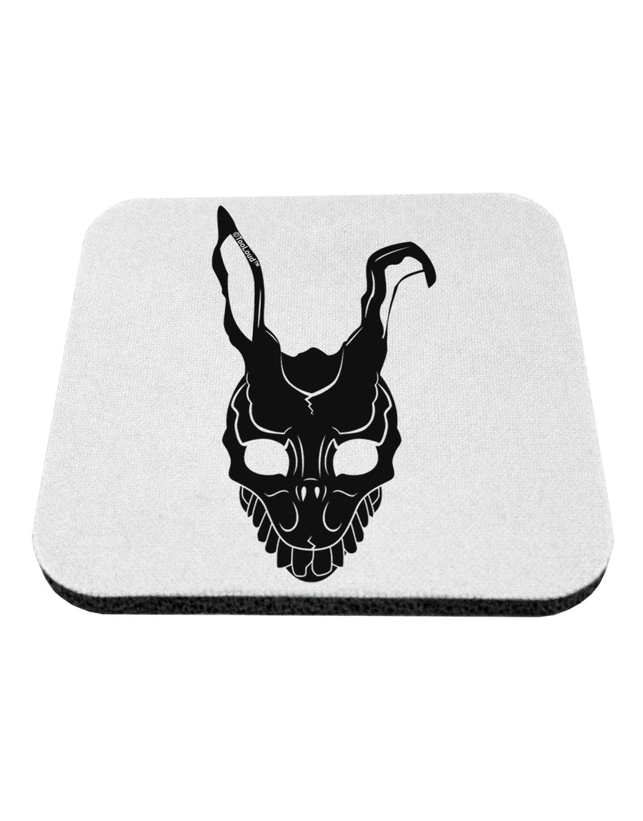 Scary Bunny Face Black Coaster-Coasters-TooLoud-White-Davson Sales