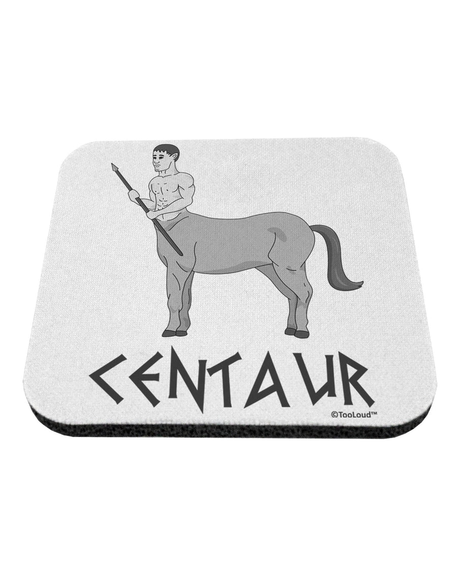 Greek Mythology Centaur Design - Grayscale - Text Coaster by TooLoud-Coasters-TooLoud-White-Davson Sales