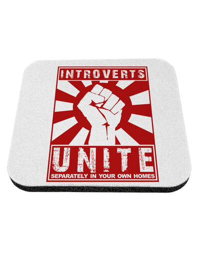 Introverts Unite Funny Coaster by TooLoud-Coasters-TooLoud-1-Davson Sales