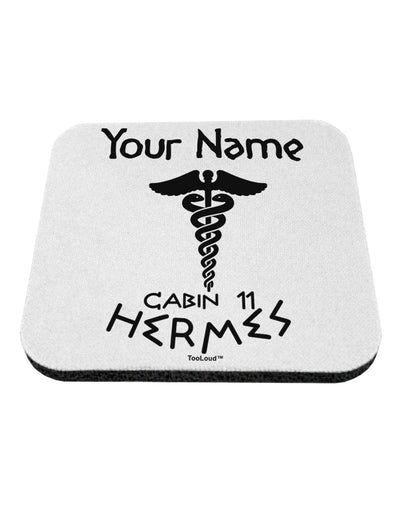 Personalized Cabin 11 Hermes Coaster by TooLoud-Coasters-TooLoud-White-Davson Sales