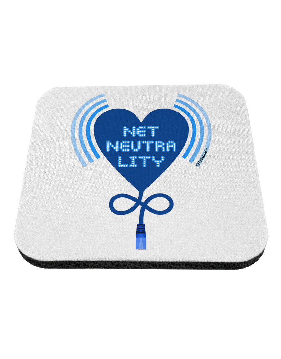 Heart Net Neutrality Coaster-Coasters-TooLoud-White-Davson Sales