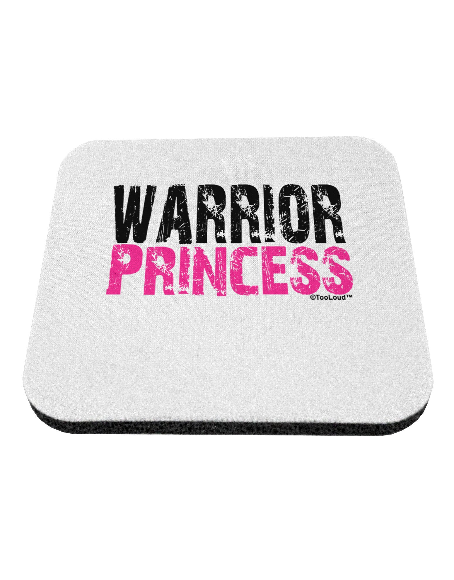 Warrior Princess Pink Coaster-Coasters-TooLoud-White-Davson Sales