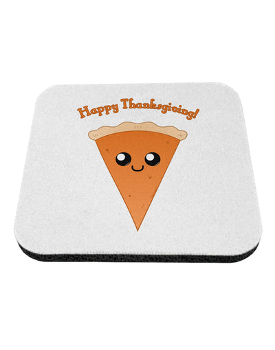 Cute Pie Slice- Happy Thanksgiving Coaster-Coasters-TooLoud-White-Davson Sales