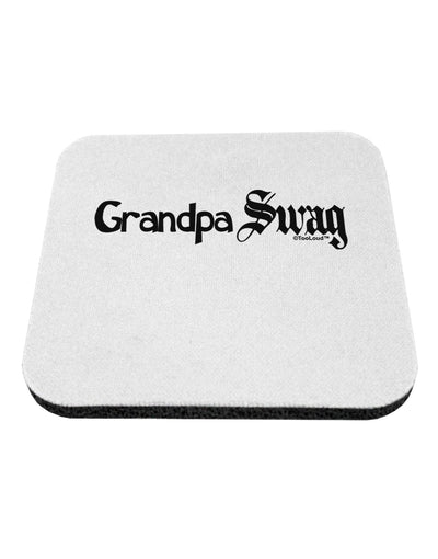 Grandpa Swag Text Coaster by TooLoud-Coasters-TooLoud-White-Davson Sales