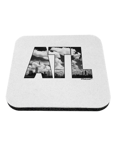 ATL Atlanta Text Coaster by TooLoud-Coasters-TooLoud-White-Davson Sales