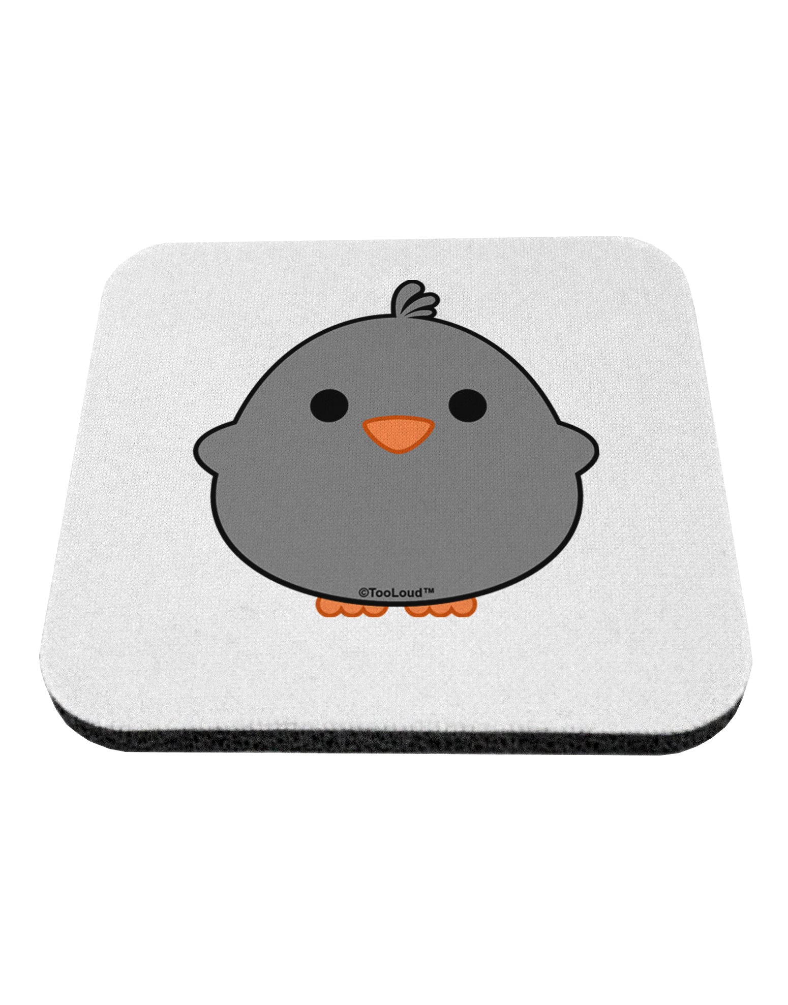 Cute Little Chick - Black Coaster by TooLoud-Coasters-TooLoud-White-Davson Sales