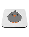 Cute Little Chick - Black Coaster by TooLoud-Coasters-TooLoud-White-Davson Sales