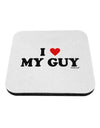 I Heart My Guy Coaster by TooLoud-Coasters-TooLoud-White-Davson Sales