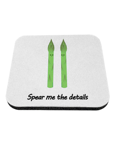 Asparagus - Spear Me the Details Coaster-Coasters-TooLoud-White-Davson Sales