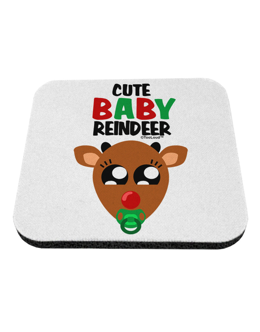 Cute Baby Reindeer Matching Deer Coaster-Coasters-TooLoud-1-Davson Sales