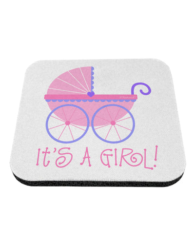 It's a Girl - Baby Carriage Coaster-Coasters-TooLoud-White-Davson Sales