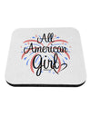 All American Girl - Fireworks and Heart Coaster by TooLoud-Coasters-TooLoud-White-Davson Sales