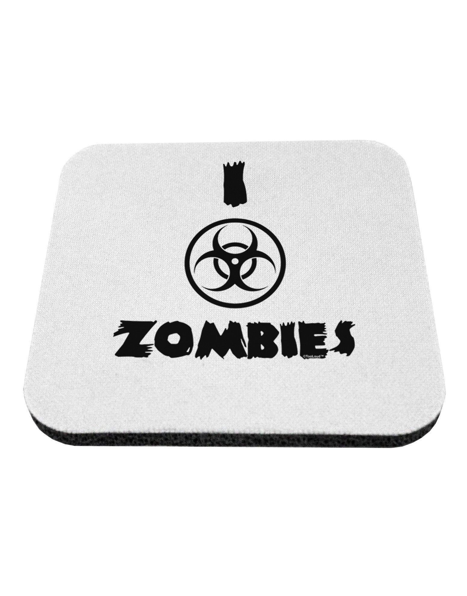 I Biohazard Zombies - Apocalypse Coaster-Coasters-TooLoud-White-Davson Sales
