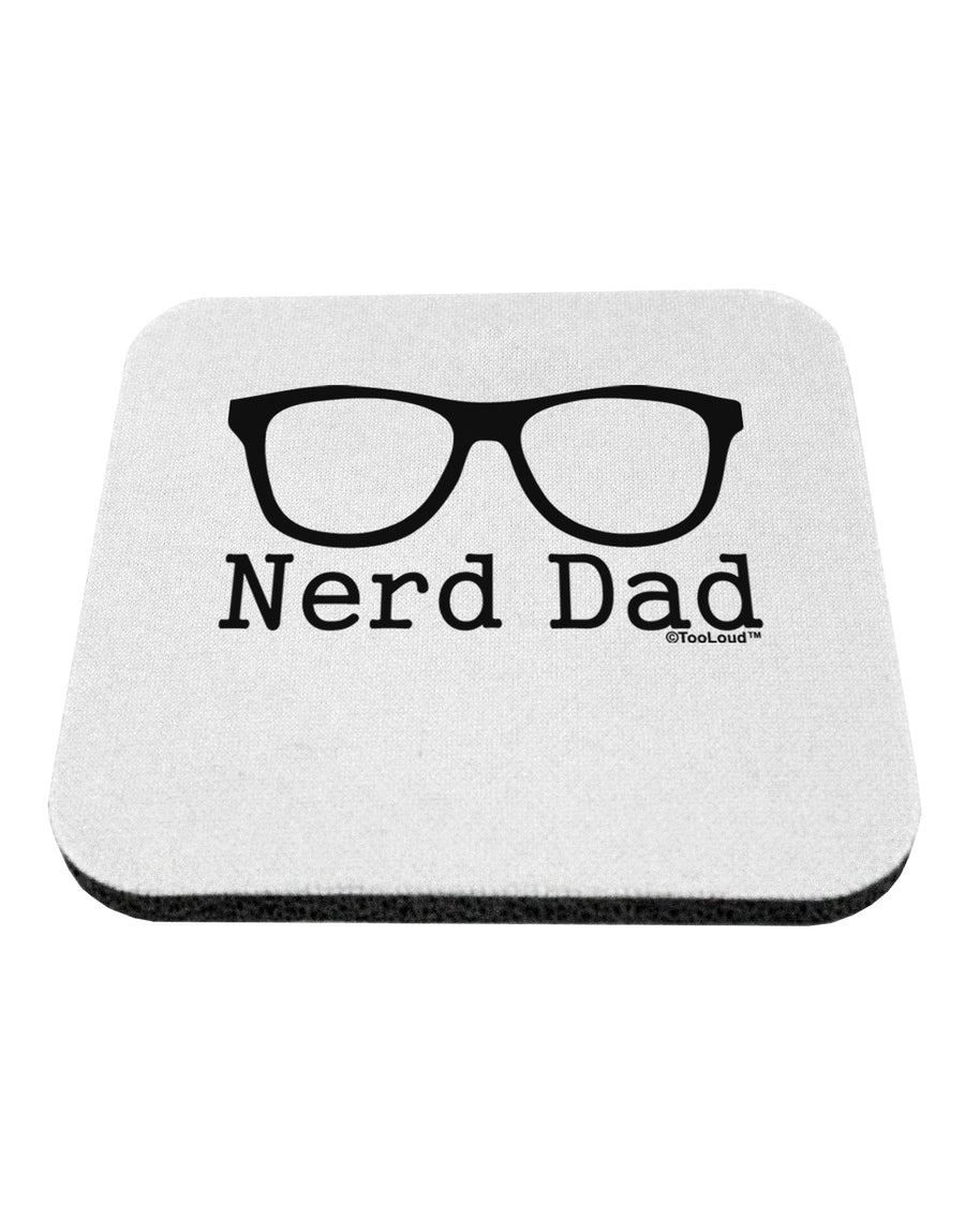 Nerd Dad - Glasses Coaster by TooLoud-Coasters-TooLoud-White-Davson Sales