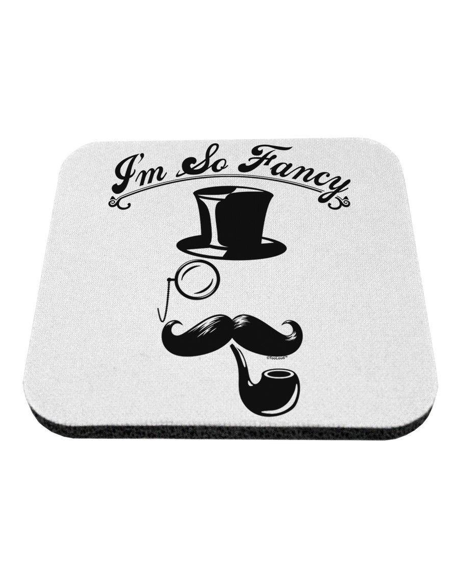 I'm So Fancy - Classy Mustache Coaster-Coasters-TooLoud-White-Davson Sales