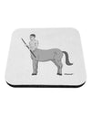 Greek Mythology Centaur Design - Grayscale Coaster by TooLoud-Coasters-TooLoud-White-Davson Sales