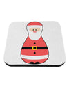 Cute Santa Matryoshka Nesting Doll - Christmas Coaster-Coasters-TooLoud-White-Davson Sales