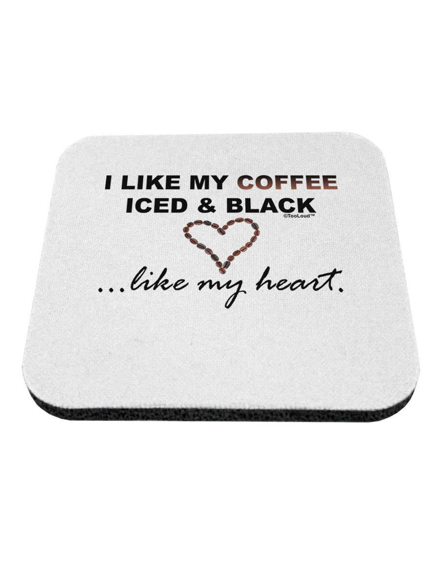 Coffee Iced and Black Coaster-Coasters-TooLoud-1-Davson Sales