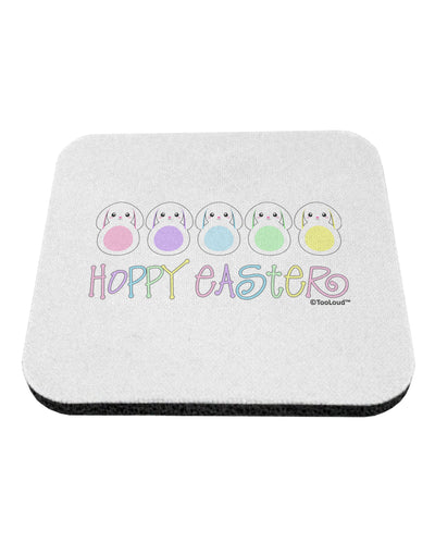 Cute Pastel Bunnies - Hoppy Easter Coaster by TooLoud-Coasters-TooLoud-White-Davson Sales