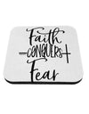 TooLoud Faith Conquers Fear Coaster-Coasters-TooLoud-1 Piece-Davson Sales