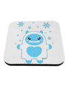 Cute Abominable Snowman Boy Yeti - Christmas Coaster-Coasters-TooLoud-White-Davson Sales